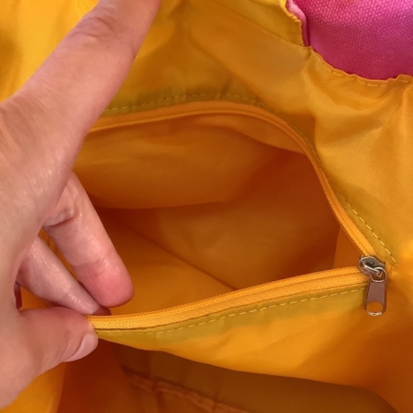 Lovely Disney Cotton Rainbow Strap Detail Quality Lined Tote - Picture 6 of 8